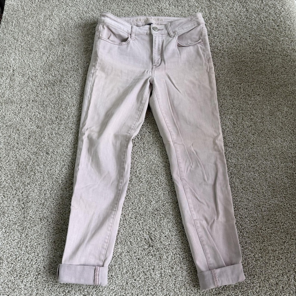 American Eagle Outfitters Skinny Jeans Womens 8 Pink Next Level Stretch Denim